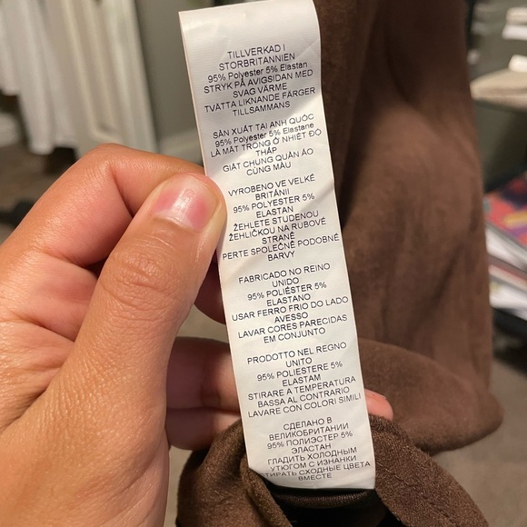 Misguided mini high neck brown dress - Picture 6 of 7